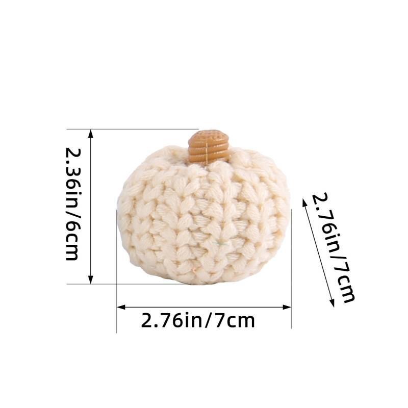 

Shape Colorful Pumpkin Knitted Decorations Fashion Simple Party Layout Props білий