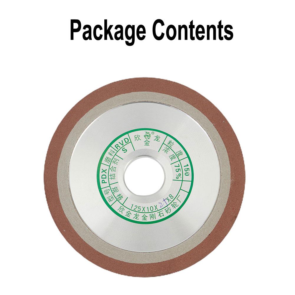 Sanding Wheel Made from Materials Designed to Sharpen Cemented Carbide Tools Efficiently at Various Thicknesses
