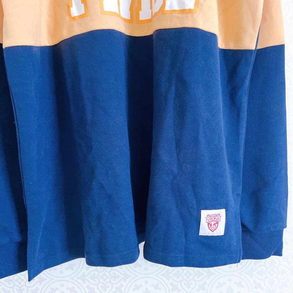 [USED] Like new! TWICE Nayeon NAYEON RUN long-sleeved polo shirt, navy, size XL
