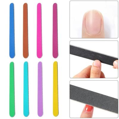 20/100 Pièces Limes à Ongles en Bois Grain 100/180 Compactes Portables Polyvalentes DIY Jetables Set d'Outils de Manucure