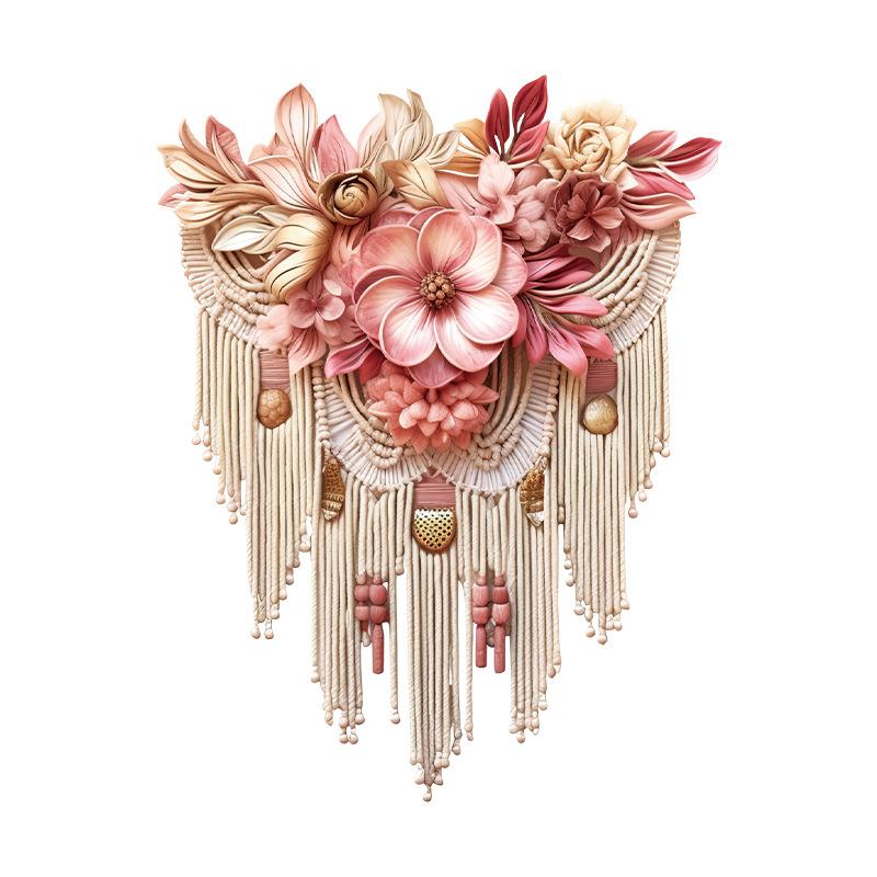 

Романтический декор с кисточками для подвешивания на стену для спальни, гостиной, бохо домашнее украшение, настенное искусство, гобелен, декор стен комнаты 30x60CM*2pcs разноцветный