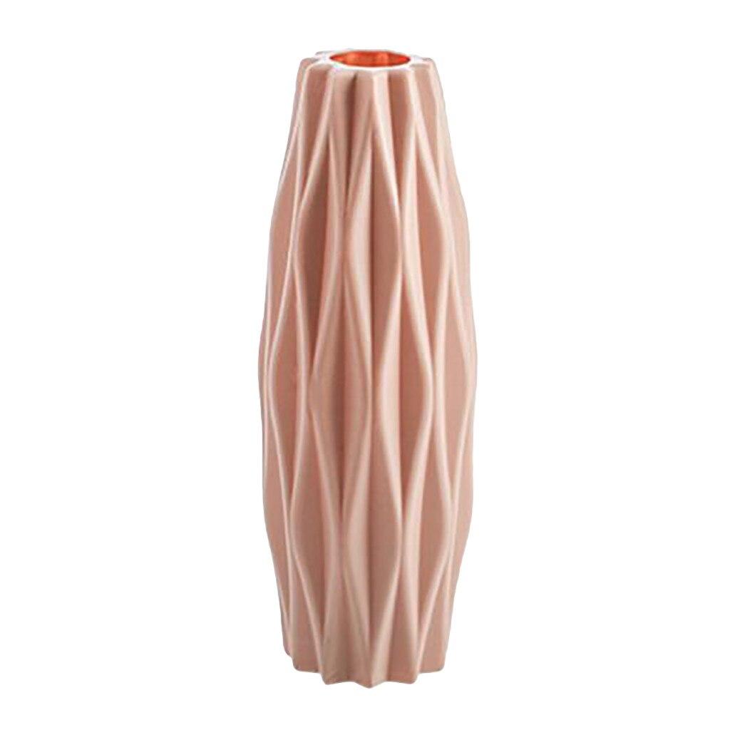 Flower Vase White Imitation Ceramic Flower Pot Home Plastic Vase for Imitation Ceramic Flower Basket Nordic Wedding Decors
