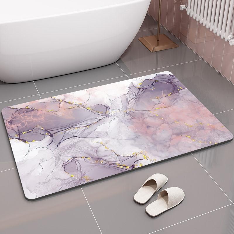 Luxuriöse feuchtigkeitsableitende schnelltrocknende weiche Diatomeenerde-Matte Eingangsbereich Wohnzimmer Badezimmer rutschfester Schlafzimmerteppich Fußmatte Toilette