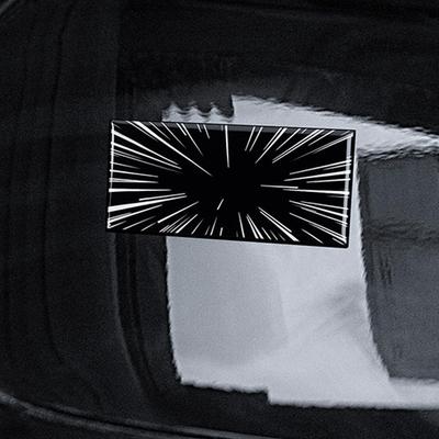 Car Time Space Tunnel Logo Trunk Badge Emblem Decals Resin Sticker For Tesla X Y S Plaid Ludicrous Styling Accessories