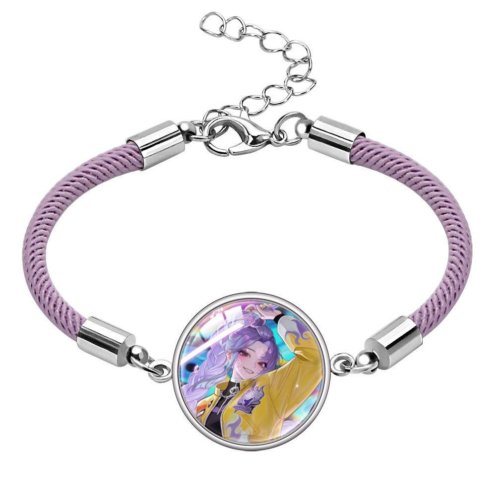 Rumi Zoey Mira Gem Bracelet Cartoon Multi-Color Rope Hand Jewelry