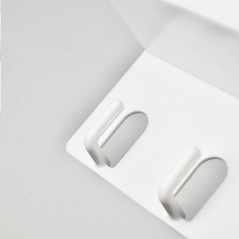 Wall Mounted Key Storage Rack Foyer Bedroom Bathroom No Need To Drill Holes Adhesive Door Rear Shelf Hook Arrangement