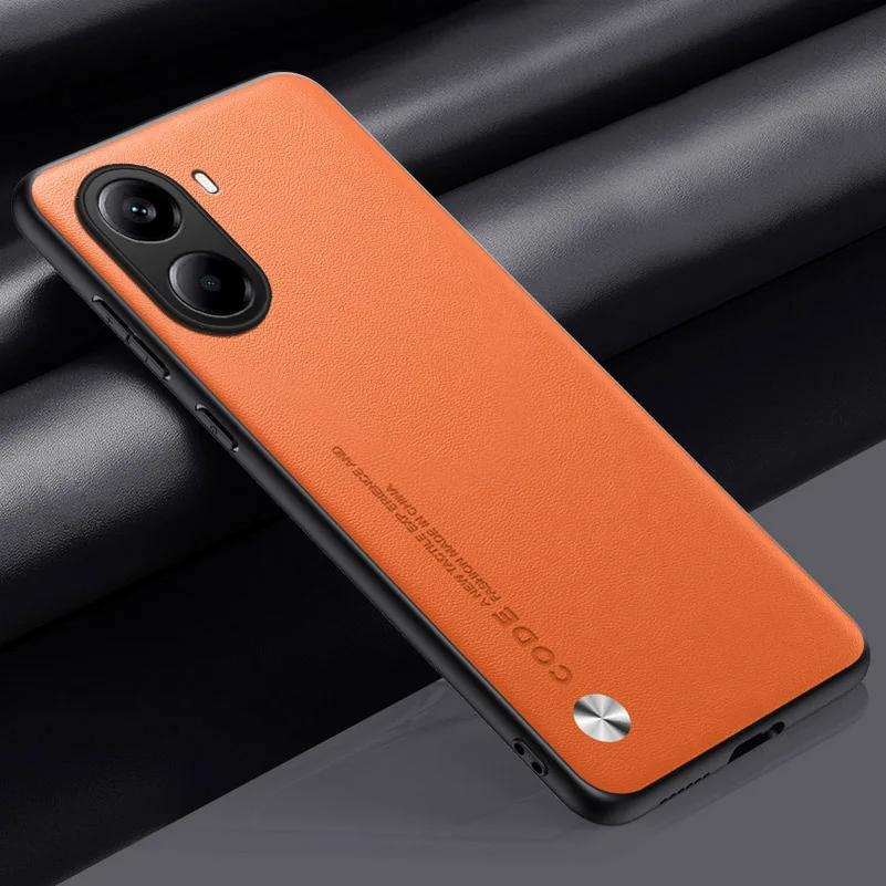 Busine Sle Leather Metal Car Magnetic Holder Phone Case for POCO X7 F6 X6 F5 X5 Pro Pro M6 4G C75 C65 Skin Feel Protect Cover