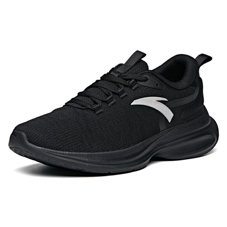 Anta Breathable Shock Absorbing Non-Slip Durable Low-Top Running Shoes Men sneaker Black 112115570-1