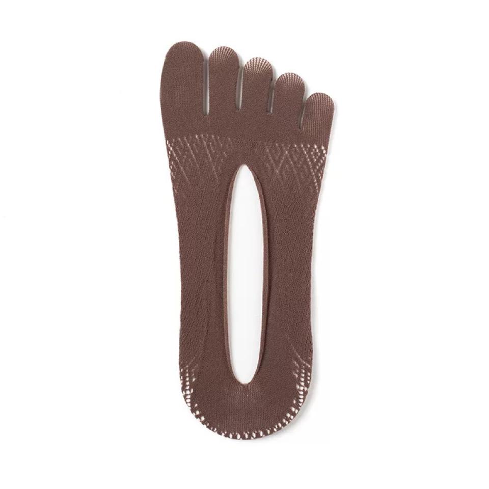 Men's Summer Breathable Anti-Odor Ice Silk Low-Cut Five-Toe Socks