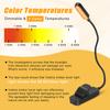 Amber Reading Lights Rechargeable Clip Light for Kids Portable Small Eye-Caring LED Read Light Small Novelty Lighting for Night