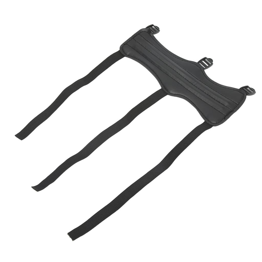 Shooting Arm Protector PU Leather Black Universal Archery Arm Guard for Archery Hall Scenic Spot