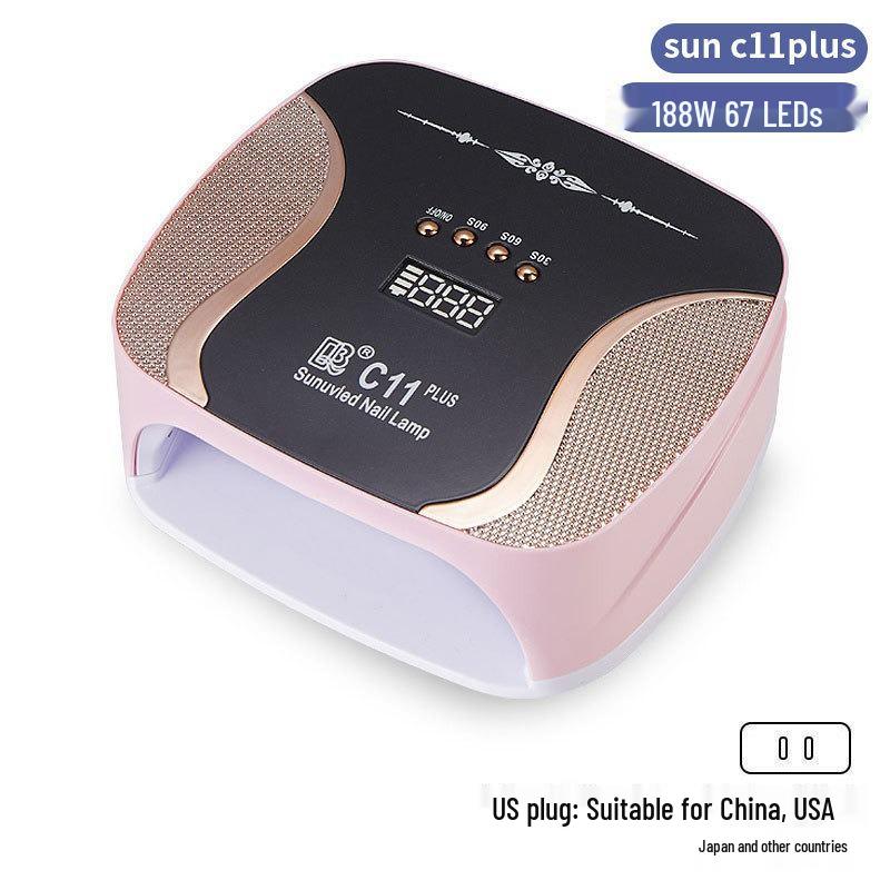 256W High Power UV/LED Dual Light Nail Curing Lamp
