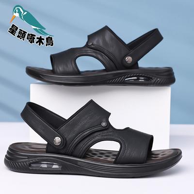 Men's Two Wear Sandals Summer Casual Cool Slippers Non-slip and Wear-resistant Driving Dad Shoes Outer Sandals