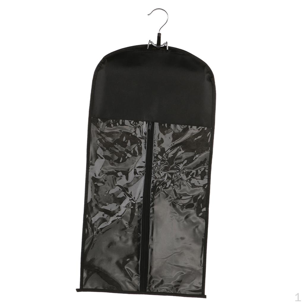 Сумка-переноска для хранения подвешивания путешествий кейс-подставка для накладных пучков волос чехол-сумка на молнии чёрный 880₽