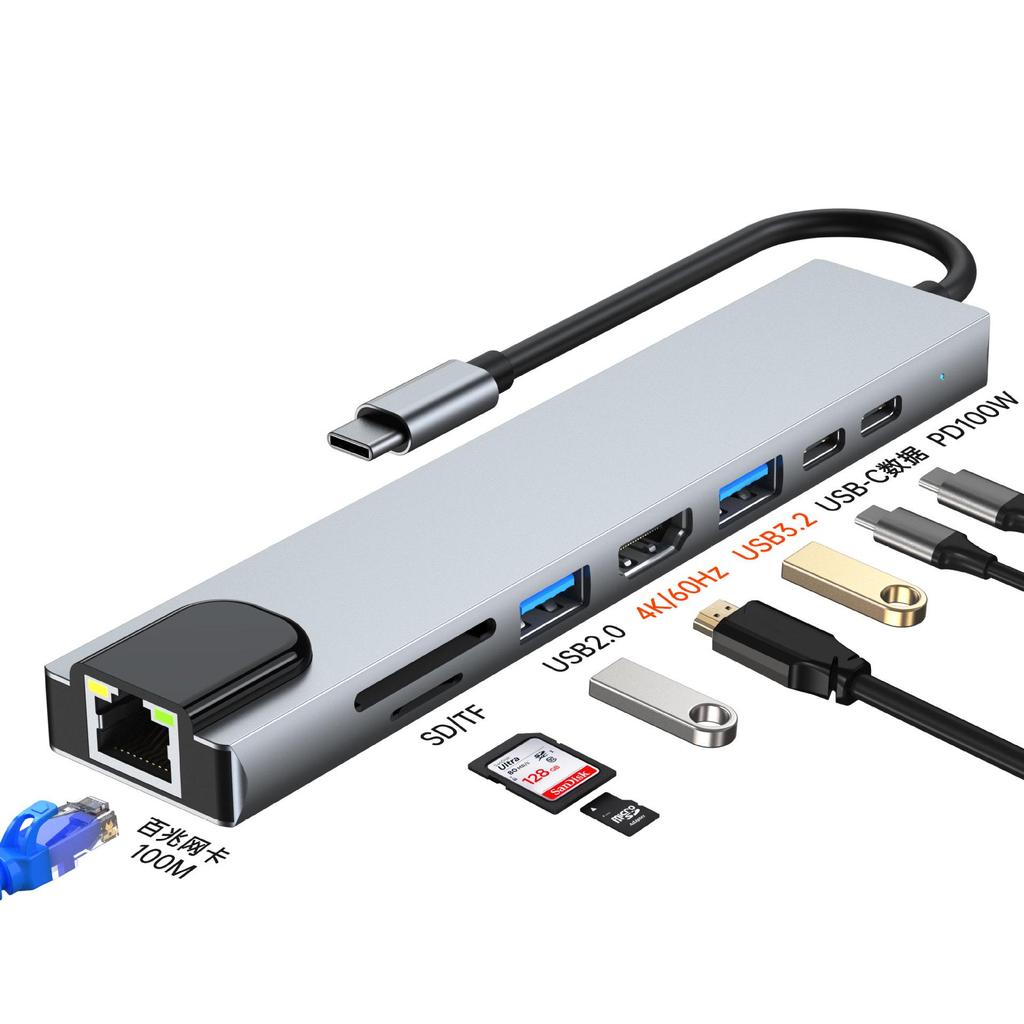 Type-C 4K HD Multi-Port Expansion Dock with Screen Converter