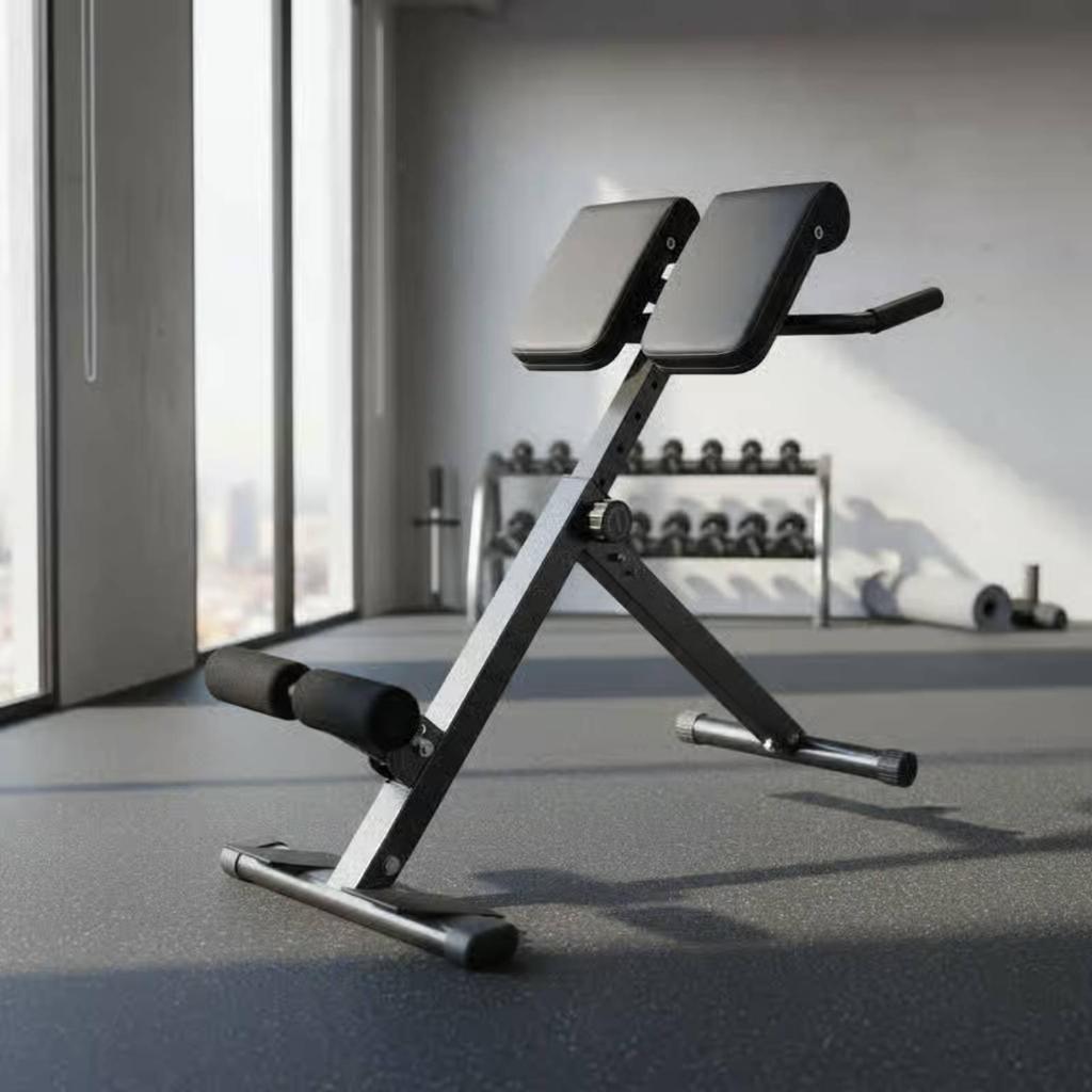 Roman Chair Bench Foam Padding Foldable Hyperextension Heavy-Duty
