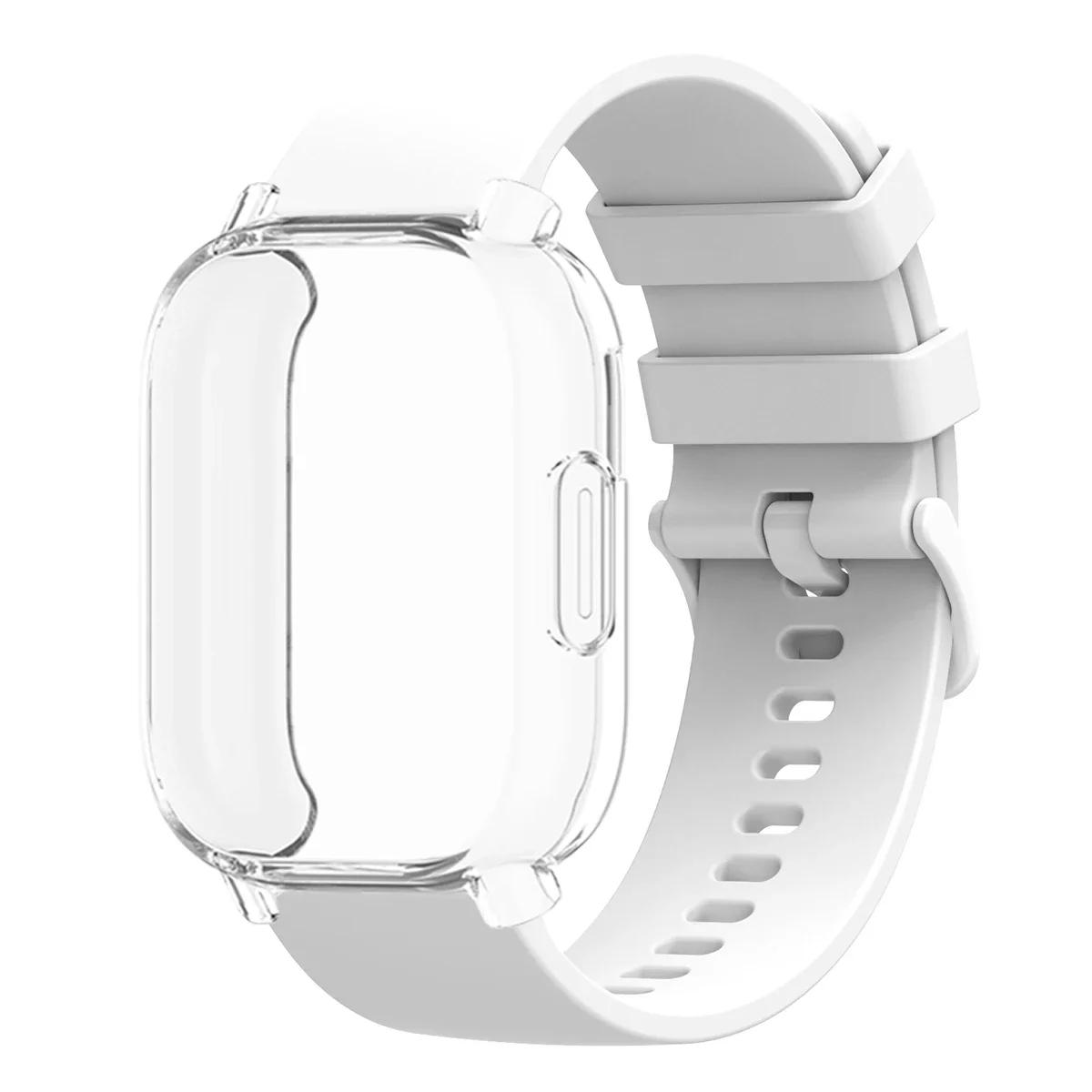 

Чехол+Мягкий силиконовый ремешок для Redmi Watch 5 Active Band ТПУ Мягкий чехол Защитная пленка для экрана для Redmi Watch 5 Lite Спортивный ремешок Correa Redmi Watch 5 Active