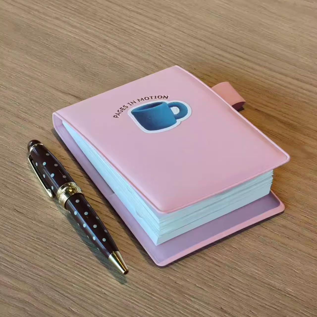 

Minimalist Japanese-Style Pink Mini Pocket Diary A7 Pocket Notebook - Single Pack