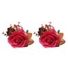 652F Rose Curtain Tieback Clip-on Flower Tie Backs Holder Drape Accessories
