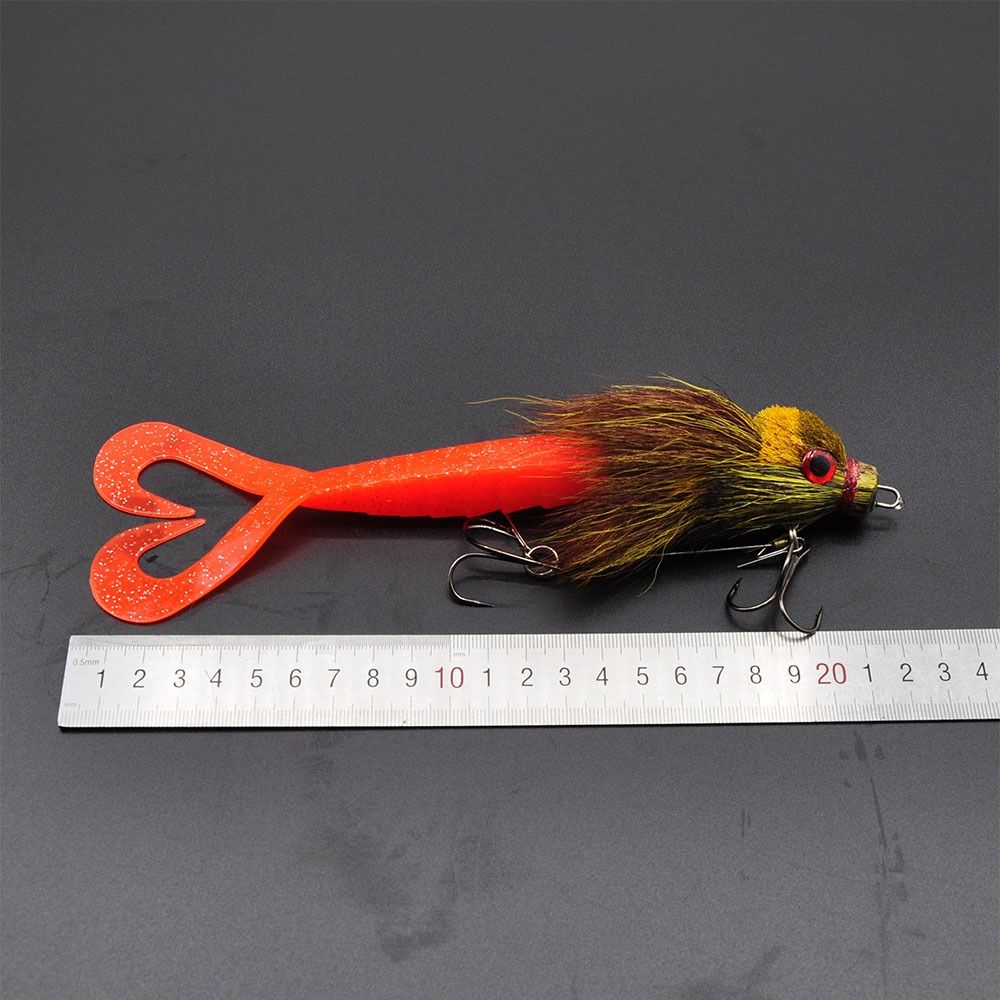 22cm 35g Deep-sea Mouse Simulation Lure Bionic Material Deer Hair Texture Bionic Deer Hair Lure Simulation Design