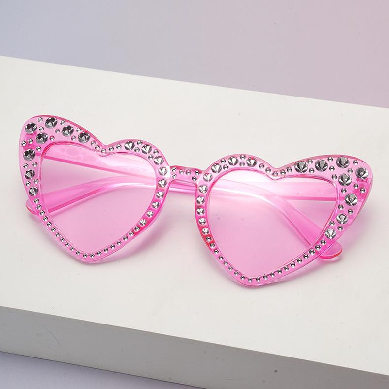 Women'S Uv-Proof Sunglasses Fashion Large-Frame Diamond-Encrusted Sunglasses Women'S Outdoor Sunscreen Glasses