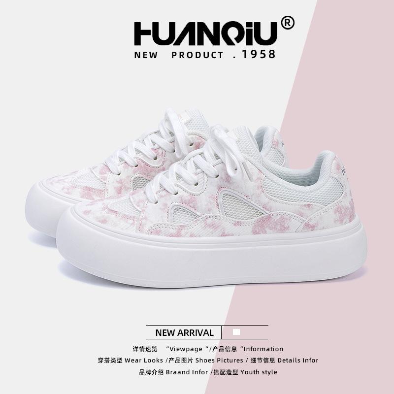 Global Platform White Shoes Women's ZHQ68326 New Summer Women's Shoes Versatile Casual Breathable Shoes Board Shoes Tide