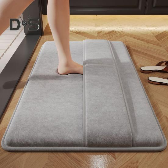 Koupelnová podložka na podlahu Rychle savý Rychleschnoucí Protiskluzová spodní část Nadýchaný kobereček z mikrovlákna Vstupní kobereček na mytí vodou Víceúčelový dřez Kuchyňský koberec