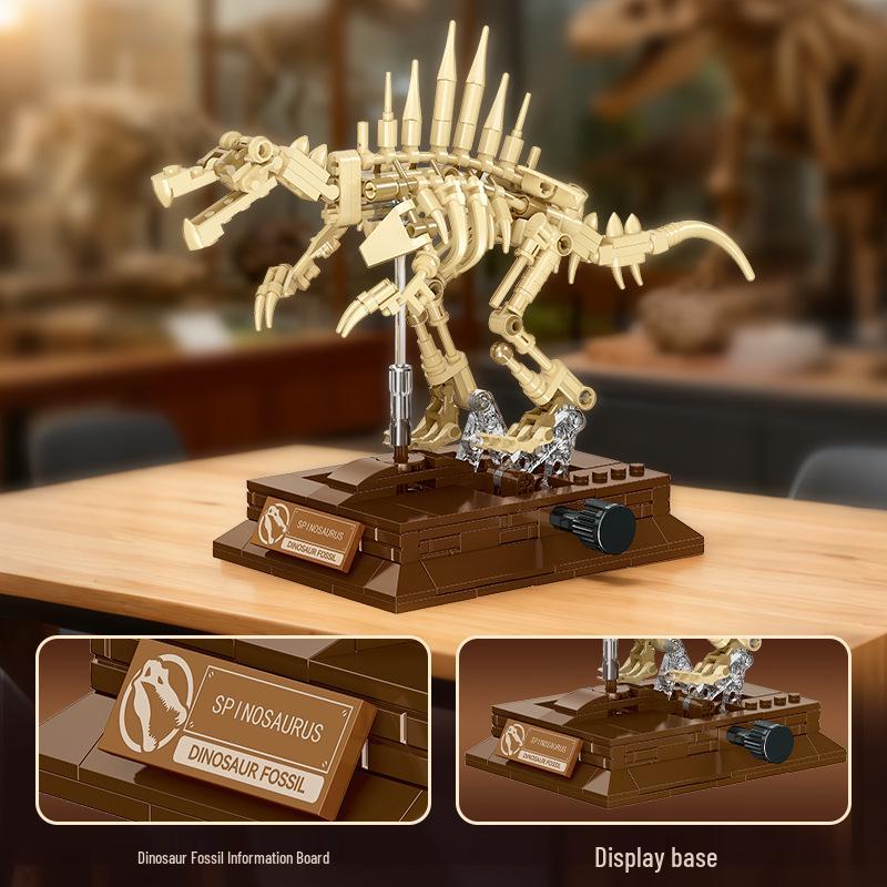 Dinosaur Skeleton Building Blocks: Movable Display Model for Children's Educational Toy