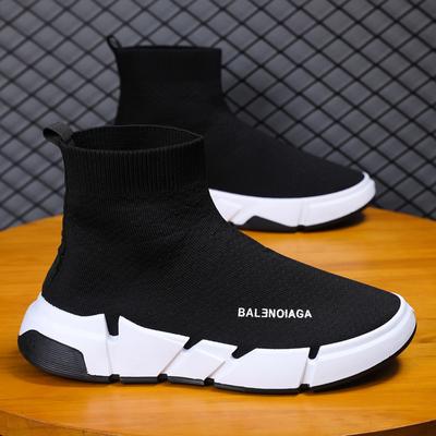 Summer Men's Shoes New Mesh Fly-woven Socks Shoes Soft Sole Breathable Running Sports Shoes Fashion Trend Versatile