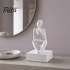 Talos Thinker Statue, Modern Abstract Art Sculpture, 3D Printed Collectible Figurine for Home Office Bookshelf Desktop Decor