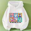 Sudadera con capucha azul de Bluey para niña, Otoño Invierno, Cálida, Suave, Jersey, Cómoda, Prenda superior diaria para niños