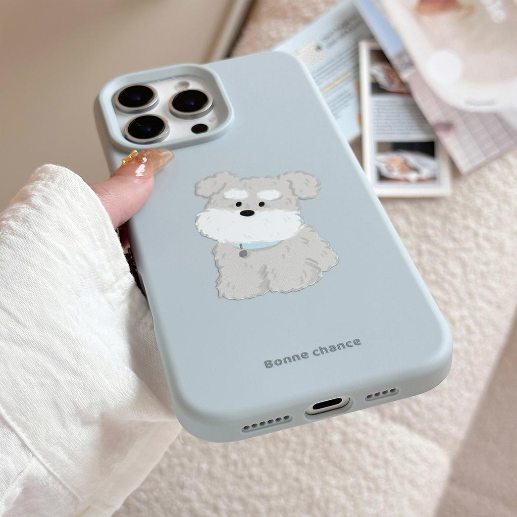 Cute Pet iphone16Phone case15Cute Dog17promax Applicable13Anti-Fall12Soft and Cute cartoon11Soft