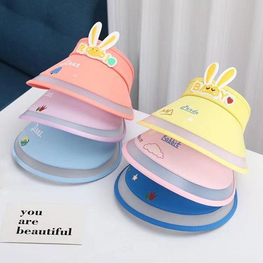 Atmungsaktiver Kinder Sonnenhut Weite Krempe Visier Tragbare Strandhüte Jungen Mädchen