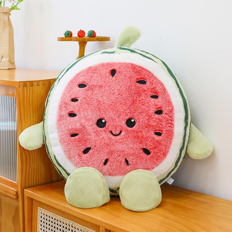 1Pcs 20/30/40Cm Cartoon Anime Cute Pillow  Simulated Watermelon Doll Stuffed Plush Toy Gift For Friends Fun Doll
