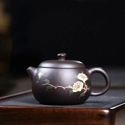 Yixing Handmade Purple Clay Teapot Hand Painted TeaSet Cup Drinking Utensil Kettle Tea Set