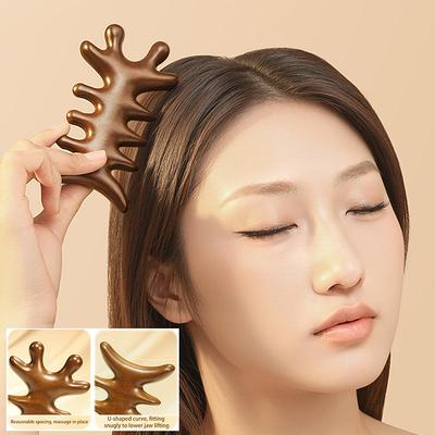 Head Body Massager Neck Face Health Care Massage Tool Meridian Scalp Sandalwood Comb Relax Acupoint Nose Scraper Anti-Static