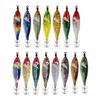 5Pcs Squid Jig Fishing Lures Set with Shrimp Designs for Saltwater and Freshwater Angling Shrimp Cuttlefish Jig Hook
