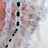 DIY Polyester Fabric Trim Lace Lolita Style Flower Embroidery Lace Bead Embroidery Decorative Strap Home