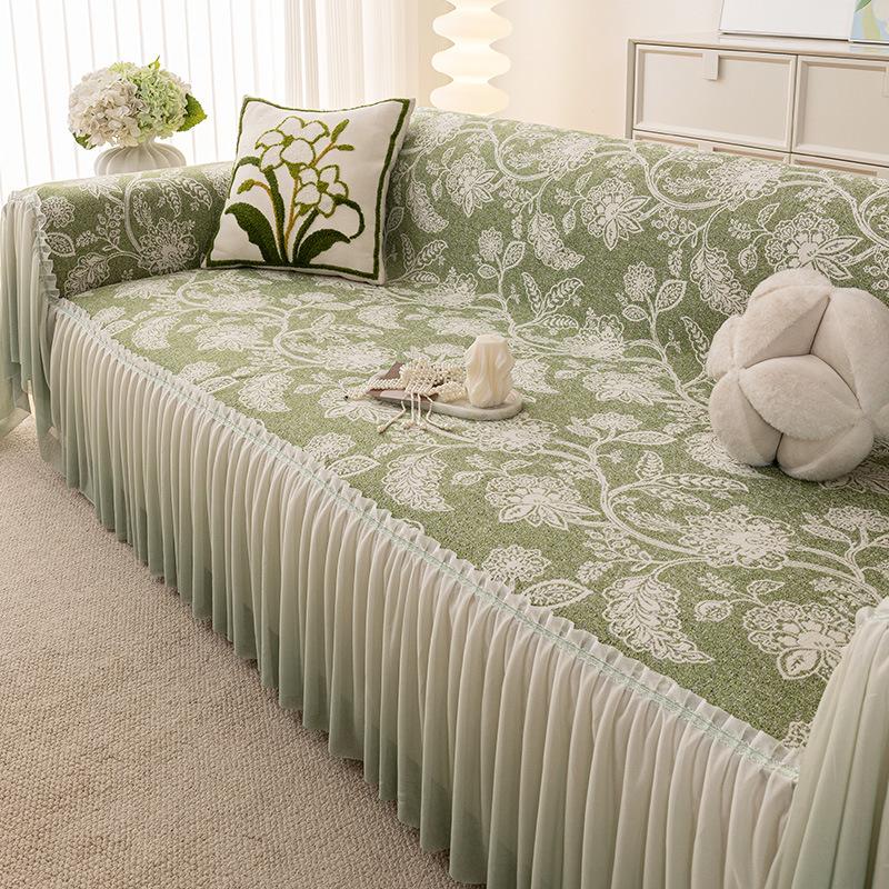 

Французский премиальный чехол для дивана ткань полотенце 2025 новый универсальный чехол-полотенце на все четыре сезона полный чехол чехол чехол защита от царапин кошек нескользящее одеяло 180*320cm