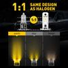 AUXITO H3 LED Front Fog Light Bulbs 3000K Yellow Super Penetration 1:1 Mini Size