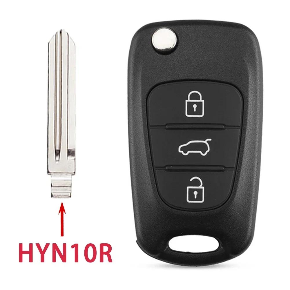 For Kia K5 Verna Picanto Sportage For Hyundai I20 I30 Ix35 I35 Solaris Rio Elantra Accent 3Button Remote Flip Car Key Shell Case