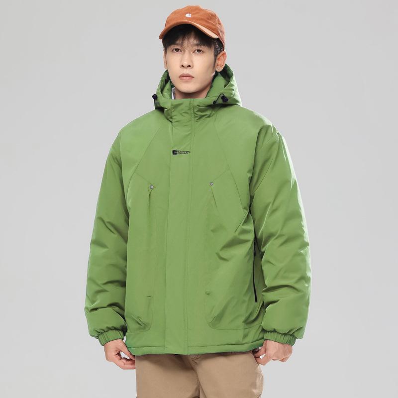 Couple Three-proof Charge Cotton-padded Clothes Men's Graphene Jacket Cotton-padded Clothes Outdoor Thickened Waterproof Hooded Cotton-padded Clothes