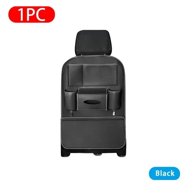1/2PC Car Seat Backrest Multifunctional Storage Box PU Leather Car Storage for Travel Storage and Organization with 6 Pockets
