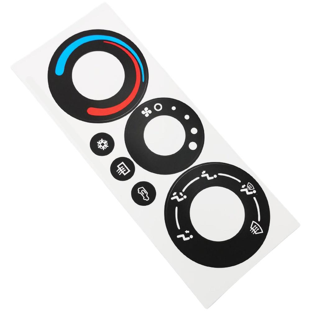 High Grade Vinyl AC Control Decal HVAC Button Sticker