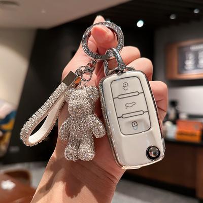 Fashion TPU Car Key Case Cover Shell Protector For Volkswagen VW Polo Golf 7 GTI Tiguan Passat Beetle UP Skoda Octavia A7 Kodiaq