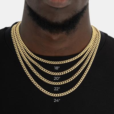 HHIOK Edelstahl Cuban Link Kette Herren PVD Beschichtet HipHop Schmuck Miami collana acciaio inossidabile uomo