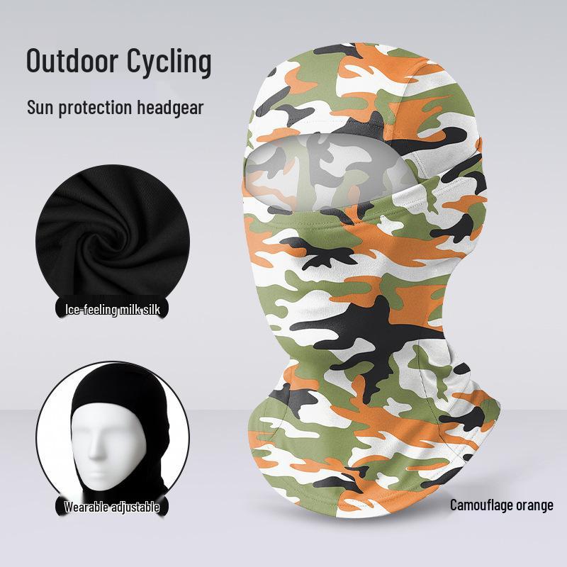 Quick-Dry Multifunctional Summer Cycling Face Mask: Breathable, Sun-Protective, Ice Silk Balaclava & Headband