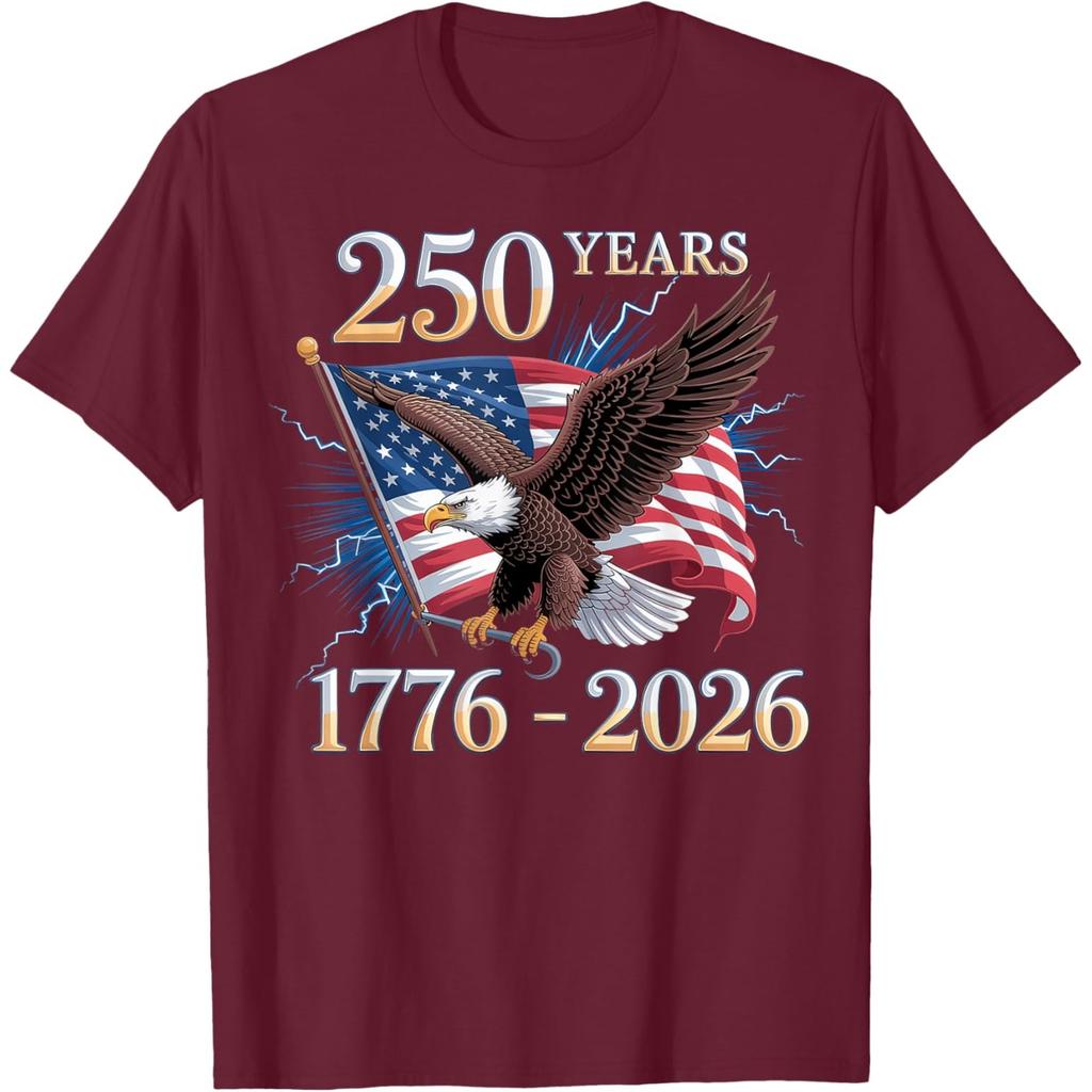 Orel a vlajka 250 let 1776-2026 250. narozeniny tričko