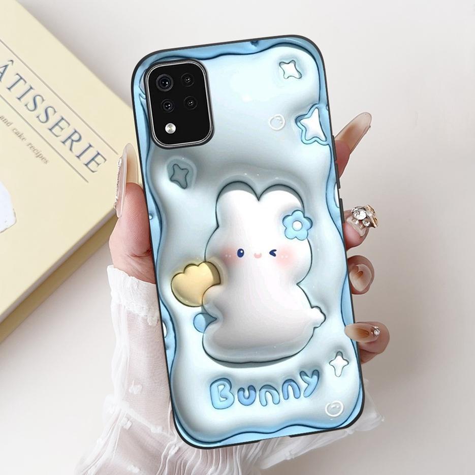 For LG K42 Case LG K52 LM-K520 Cute Rabbit Cartoon Cover Soft Silicone Phone Case For LG K62 K 42 52 LGK42 LGK52 Back Cover Bags