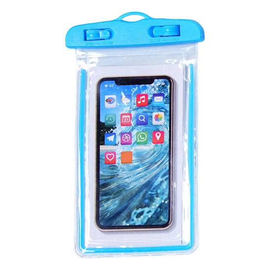 

Waterproof Phone Pouch with Detachable Lanyard Transparent Floating Cell Phone Dry Bag Case Protector Beach Kayak Cruise Travel Essentials